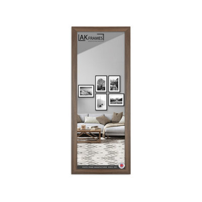 "AK Frames Sleek 16X8"" Walnut Thin Modern Picture Frame - Slim And Design For Posters, Prints And Photos - Elegant Wall Frame Decor" - image 1