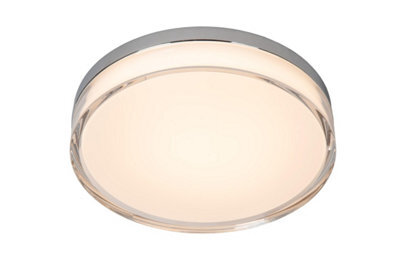 Lucide Plano Flush Ceiling Light Outdoor Diameter 28Cm Led Dim. Cct 1X16W 2700K/4000K Ip44 - Opal - image 1