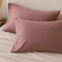 Where Saints Go Ltd Terracotta Washed Cotton Pillowcases Pack Of 2 50 X 75Cm - thumbnail 7