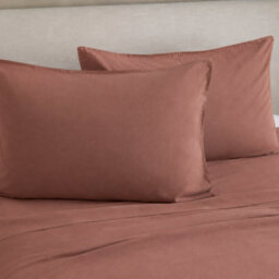 Where Saints Go Ltd Terracotta Washed Cotton Pillowcases Pack Of 2 50 X 75Cm - thumbnail 6