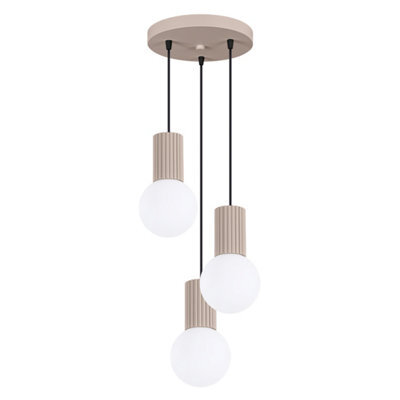 Luminosa Lighting Luminosa Halo Cluster Pendant Ceiling Light Taupe 3X G9 - image 1