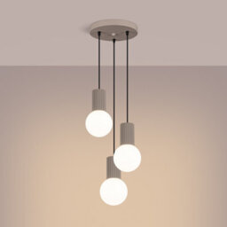 Luminosa Lighting Luminosa Halo Cluster Pendant Ceiling Light Taupe 3X G9 - thumbnail 2