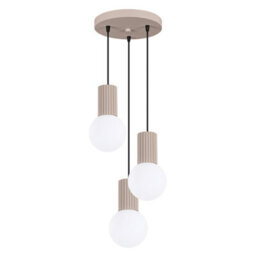Luminosa Lighting Luminosa Halo Cluster Pendant Ceiling Light Taupe 3X G9 - thumbnail 1