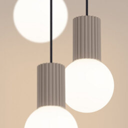 Luminosa Lighting Luminosa Halo Cluster Pendant Ceiling Light Taupe 3X G9 - thumbnail 3