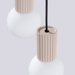 Luminosa Lighting Luminosa Halo Cluster Pendant Ceiling Light Taupe 3X G9 - thumbnail 5