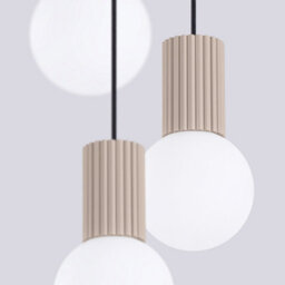 Luminosa Lighting Luminosa Halo Cluster Pendant Ceiling Light Taupe 3X G9 - thumbnail 4