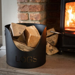 Black  Finish  Logs  And  Kindling  Buckets  &  Matchstick  Holder - thumbnail 5