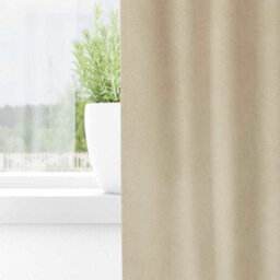 Berkfield Modern Blackout Curtains With Eyelets 2 Pcs Cream Velvet - thumbnail 3