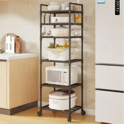 6Tier Metal Storage Rack Heavy Duty Shelf For Kitchen Garage Bathroom Use - thumbnail 2