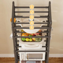 6Tier Metal Storage Rack Heavy Duty Shelf For Kitchen Garage Bathroom Use - thumbnail 5
