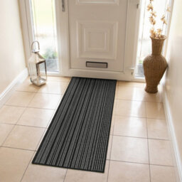 Jvl Arona Machine Washable Latex Backed Runner Doormat 57X150Cm, Black - thumbnail 7