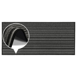 Jvl Arona Machine Washable Latex Backed Runner Doormat 57X150Cm, Black - thumbnail 5