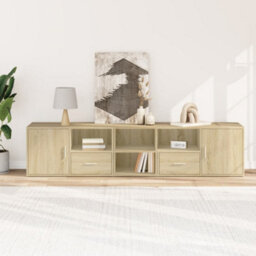 Berkfield Corner Cabinet Sonoma Oak 200X40X45 Cm Engineered Wood - thumbnail 3
