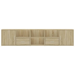 Berkfield Corner Cabinet Sonoma Oak 200X40X45 Cm Engineered Wood - thumbnail 4