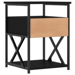Berkfield Bedside Cabinets 2 Pcs Black 40X42X55 Cm Engineered Wood - thumbnail 9