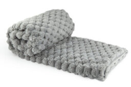 Leah Collection Deluxe Throw In Silver