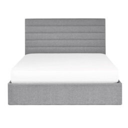 Julian Bowen Merida 135Cm Double Grey Linen Style Fabric Lift-Up Ottoman Storage Bed - thumbnail 5