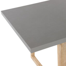 Beliani Garden Dining Set With Benches 6 Seater Oria Concrete Grey - thumbnail 7