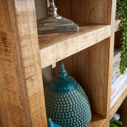 Home Source Stockton Mango Wood Tall 8 Shelf Bookcase - thumbnail 5