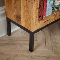 Home Source Stockton Mango Wood Tall 8 Shelf Bookcase - thumbnail 7