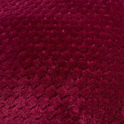 Ohs 2 Pack Of Waffle Fleece Square Cushion Covers - Wine - thumbnail 6