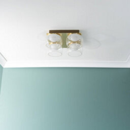 Valuelights Alissa Brushed Gold Ip44 4 Way Clear Glass Integrated Led Ceiling Light - thumbnail 2