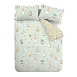 Catherine Lansfield Spring Gonks Reversible Duvet Cover Set With Pillowcase Mint Green - thumbnail 6