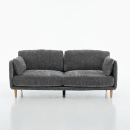 Velvet Upholstered 3 Seater Sofa, Luxury Modern 3 Seater Couch - thumbnail 3