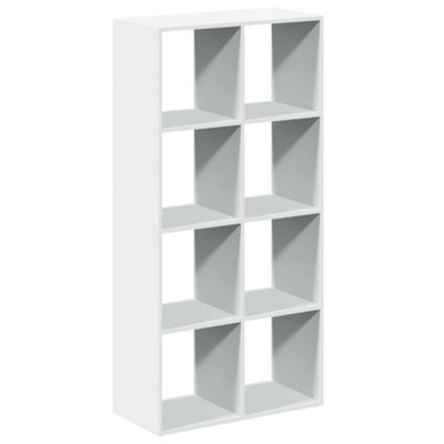Berkfield Durable Room Divider Bookcase White 69.5X29X137.5 Cm Engineered Wood