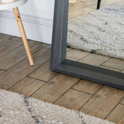 Jōbū Jobu Home - Hanaka - Full Length Black Oak Rectangle Mirror - 200Cm X 100Cm - thumbnail 6
