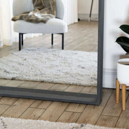 Jōbū Jobu Home - Hanaka - Full Length Black Oak Rectangle Mirror - 200Cm X 100Cm - thumbnail 5