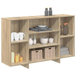 Berkfield Modern Sideboard Sonoma Oak 120X30X75 Cm Engineered Wood - thumbnail 4