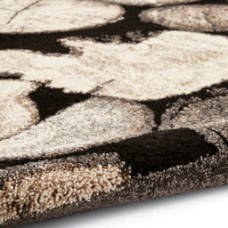 Cream/grey Funky Modern Abstract Easy To Clean Rug For Dining Room-120Cm X 170Cm - thumbnail 7