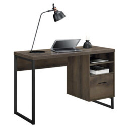 Alphason Dorel Home Candon Writing Desk Medium In Brown - thumbnail 5