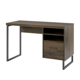 Alphason Dorel Home Candon Writing Desk Medium In Brown - thumbnail 1
