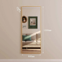 Jōbū Jobu Home - Takara, Full Length Gold Metal Rectangle Mirror - 150Cm X 60Cm - thumbnail 2