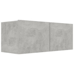 Berkfield Tv Cabinet Concrete Grey 80X30X30 Cm Engineered Wood - thumbnail 2