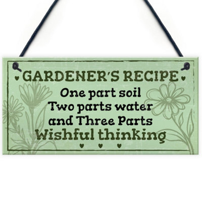 Red Ocean Garden Sign Outdoor Plaque Summerhouse Sign Garden Shed Gardening Gift Friendship Gifts - image 1