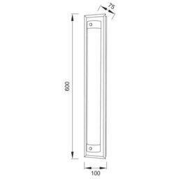 Luminosa Lighting Luminosa Tube Flush 21W Led 4000K Polished Chrome/ Sand Diamond, 1800Lm, 3Yrs Warranty - thumbnail 5