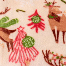 Duvet Day Sleigh Team Printed Christmas Fleece Throw, Multicoloured, 130 X 150Cm - thumbnail 4