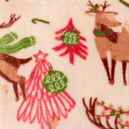 Duvet Day Sleigh Team Printed Christmas Fleece Throw, Multicoloured, 130 X 150Cm - thumbnail 3