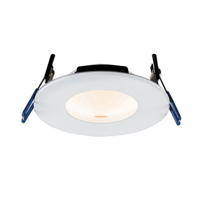 Luminosa Lighting Luminosa Orbital Smart Fire Rated Integrated Led 1 Light Recessed Light Matt White Ip65 - image 1