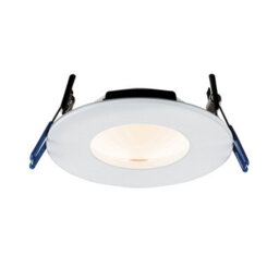 Luminosa Lighting Luminosa Orbital Smart Fire Rated Integrated Led 1 Light Recessed Light Matt White Ip65 - thumbnail 1