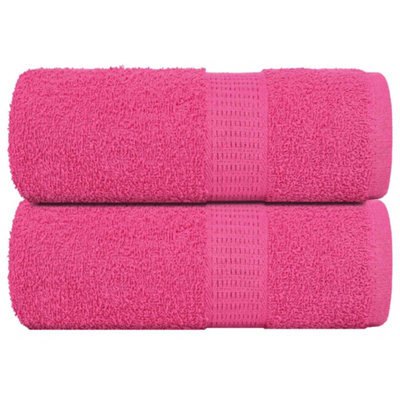 Berkfield Wash Towels 2 Pcs Frogn Pink 30X30 Cm 100% Cotton - image 1