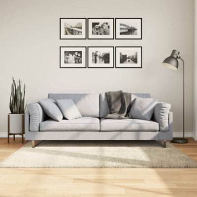 Berkfield Shaggy Rug Pamplona High Pile Modern Gold 120X170 Cm - image 1