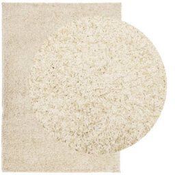 Berkfield Shaggy Rug Pamplona High Pile Modern Gold 120X170 Cm - thumbnail 3