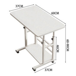 White Portable Table Notebook Computer Foldable Laptop Storage Desk - thumbnail 2