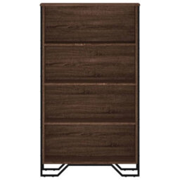 Berkfield Bookcase Brown Oak 80X31X137.5 Cm Engineered Wood - thumbnail 4