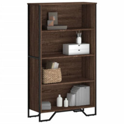 Berkfield Bookcase Brown Oak 80X31X137.5 Cm Engineered Wood