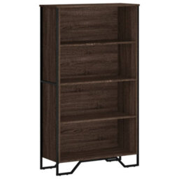 Berkfield Bookcase Brown Oak 80X31X137.5 Cm Engineered Wood - thumbnail 2